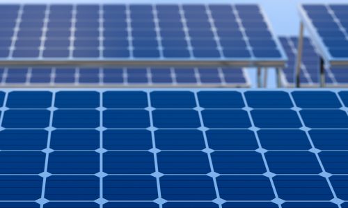 solar panels, Green energy concept. 3D illustration